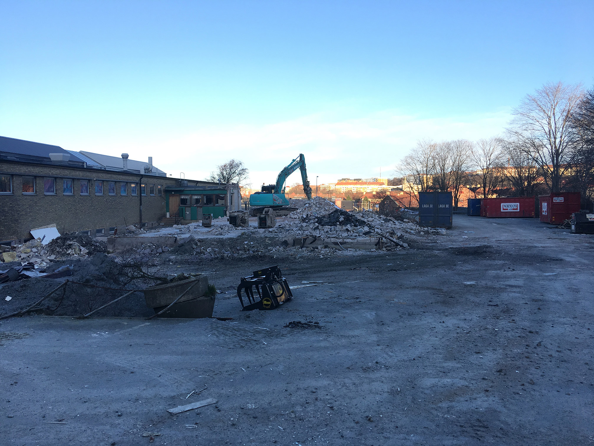 HSB och Balder: inventering, rivning och sanering av Fixfabriken, Göteborg